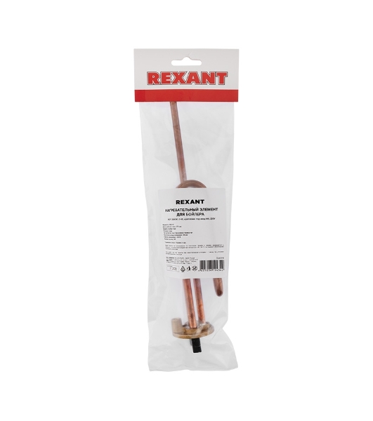 Нагревательный элемент для бойлера Rexant ТЭН RCA 2,0 кВт, фланец М6, 48 мм