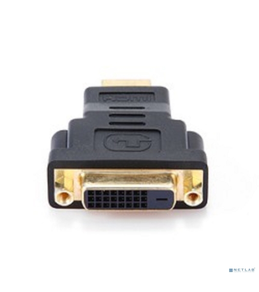Переходник Gembird Переходник HDMI-DVI 19M/25F, золотые разъемы, пакет