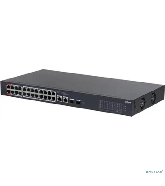 Коммутатор Dahua DH-CS4226-24ET-240, 2×1 Гбит/с + 2×1 Гбит/с Combo, управляемый