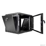 Шкаф коммутационный ЦМО (ШРН-9.350-9005) настенный 9U 600x350 мм пер. дв. стекл 200 кг черный 300 мм 180 град., фото7