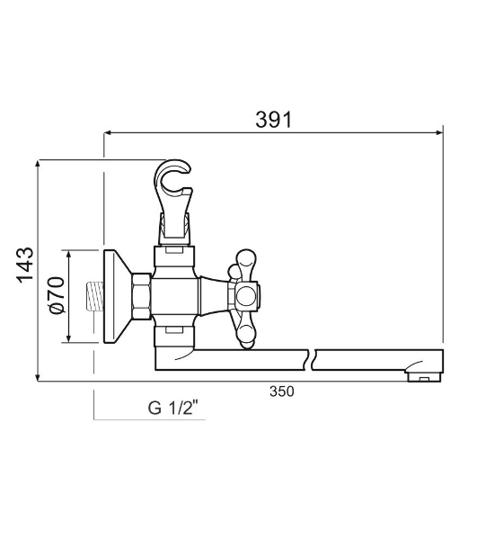 SL71-143P Смеситель для ванны