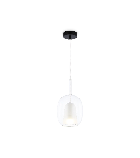 Подвесной светильник Ambrella light LH11121 BK/WH/CL черный/белый/прозрачный E27 max 60W D175*310
