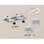Комплект встраиваемого светильника Ambrella light XC6525040 SWH/CL белый песок/прозрачный MR16 GU5.3 (C6525, N6150), фото 1