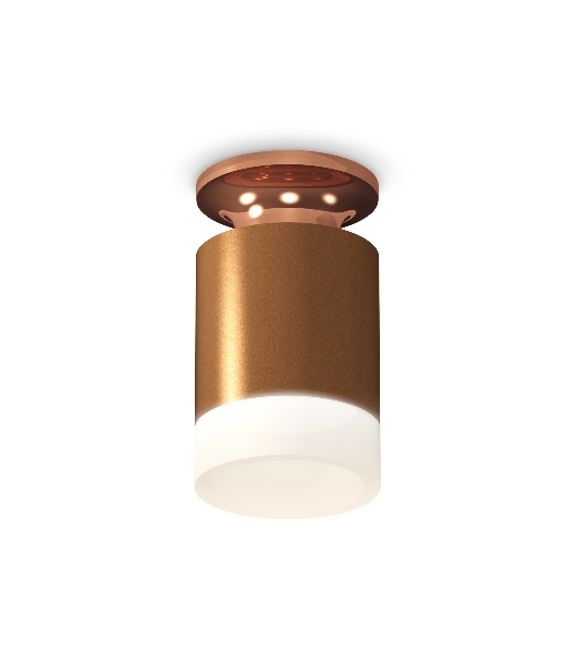 Светильник Ambrella Light XS6304153 SCF/PPG/FR кофе песок/золото розовое полированное/белый матовый MR16 GU5.3