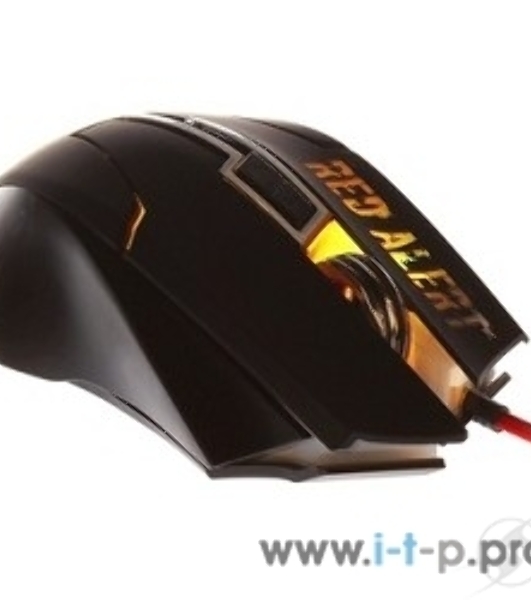 Мышь проводная Qumo Dragon War Red Alert черный, 2400 dpi, USB, кнопки - 7