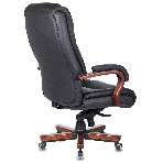 Кресло Бюрократ T-9925WALNUT/BLACK черный, кожа, фото19