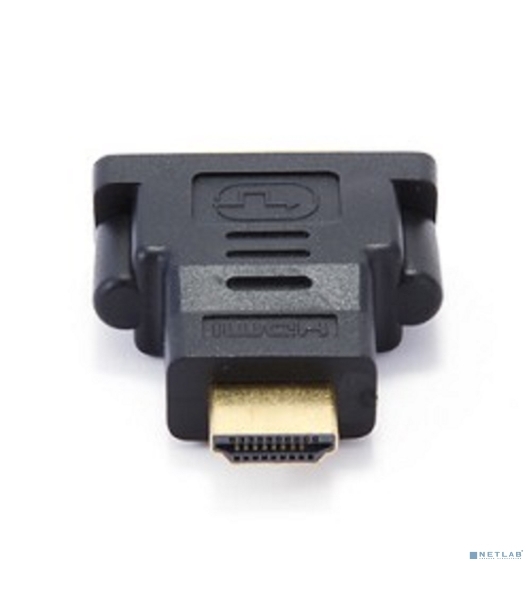 Переходник Gembird Переходник HDMI-DVI 19M/25F, золотые разъемы, пакет
