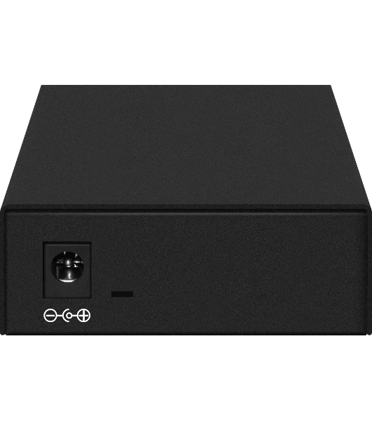 Медиаконвертер Gigabit Ethernet, SFP 1000Мбит/c, RJ45 10/100/1000Мбит/c, поддержка LFP. Металлический корпус. БП DC12V(1A) в комплекте. Размеры (ШхВхГ): 70x25x95мм. Вес: 0,2кг. Рабочая температура: -10…+55°С. Совместим с шасси NS-MCB-14.