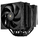 Кулер для процессора Thermalright Royal Pretor 130 черный (4-pin PWM, 158мм, Ni/Cu, 6x6мм, 1x120+1x130мм, 80.45CFM/81.88CFM, 29.4dBA/28.3dBA, 2150PM/1750RPM, S: 1200, 1700, 1851, 2011, 2066, 115X, AM4, AM5, black), фото19