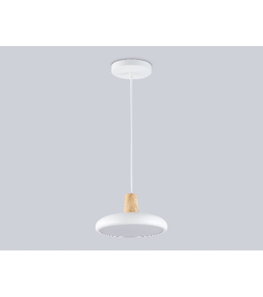 Светильник Ambrella light FL4838 WH/WD белый/дерево 24W 3000-6000K D200*800 (без ПДУ)