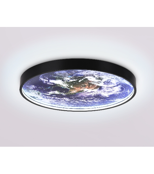 Настенно-потолочный светодиодный светильник Ambrella light FW11132 BK черный 18W LED 3000-6400K D300*38