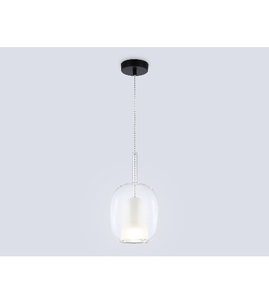 Подвесной светильник Ambrella light LH11121 BK/WH/CL черный/белый/прозрачный E27 max 60W D175*310