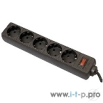 Сетевой фильтр Defender ES, 1.8 м, 5 розеток, черный, фото2