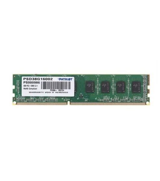Оперативная память Patriot Signature, DDR3, 8GB (1x8 GB), 1600 MHz, CL11, DIMM