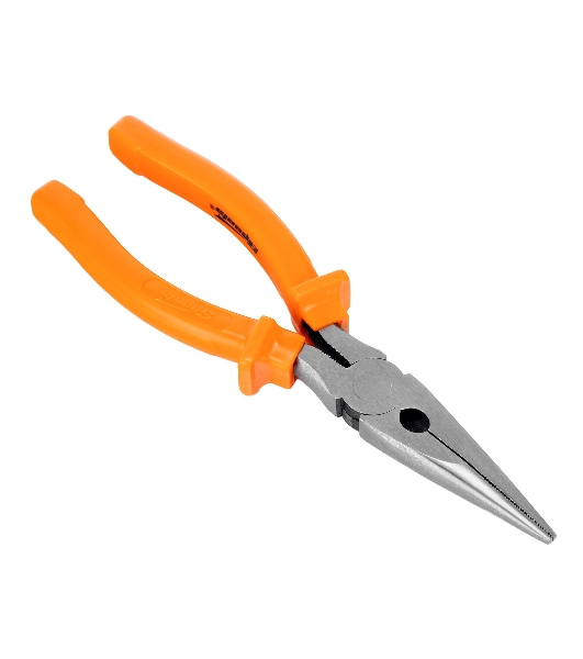 Длинногубцы Sparta Classic, 200 мм, прямые шлифованные, пластмассовые рукоятки