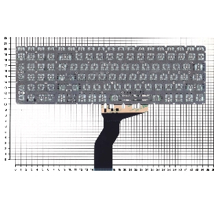 Клавиатура для ноутбука HP 15-BW 250 G6 черная с зеленой подсветкой