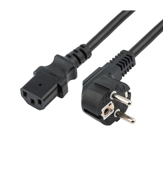 Шнур сетевой Rexant СЕЕ 7/7 (Schuko) – IEC 320 C13 3x0,75мм², длина 3м