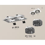 Комплект встраиваемого светильника Ambrella light XC6525041 SWH/BK белый песок/тонированный MR16 GU5.3 (C6525, N6151), фото 1