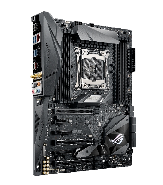 Материнская плата ASUS ROG STRIX X299-E GAMING II, LGA 2066, Intel X299, 8xDDR4, 8xSATA, 3xM.2, 1xPCIe 3.0 x8, 2xPCIe 3.0 x16, 1xPCIe x4, 1xPCIe x1, 2x 2.5Gb LAN, 1xUSB 3.2 Gen 2, 3xUSB 3.2 Gen 2, 2xUSB 2.0, 5x3.5 мм, 7.1, ATX