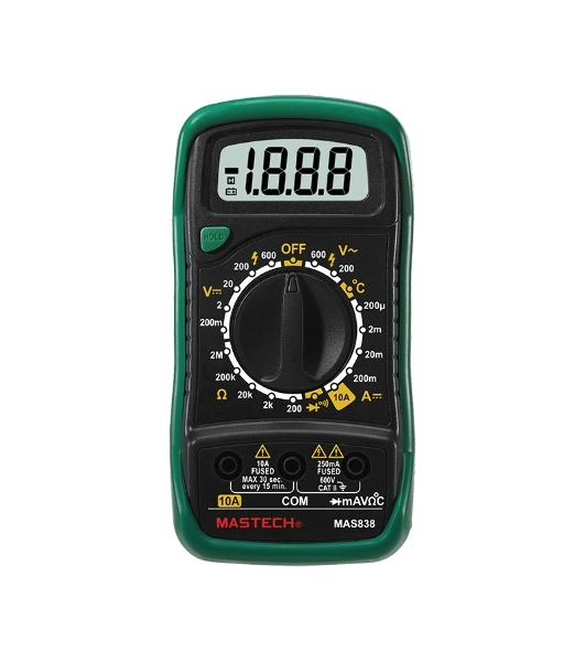 Мультиметр портативный Mastech MAS838, ручной 13-2008