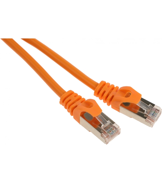 Патч-корд FTP Cablexpert cat.5e, 2м, литой, многожильный оранжевый