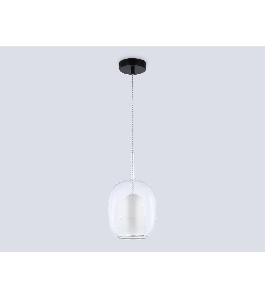Подвесной светильник Ambrella light LH11121 BK/WH/CL черный/белый/прозрачный E27 max 60W D175*310
