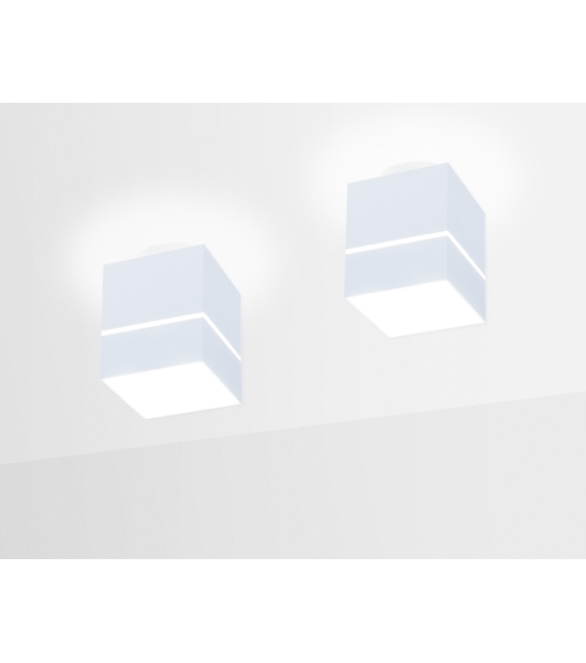 Светильник Ambrella light TN257 WH/S белый/песок LED 4200K 7W 80*80*100