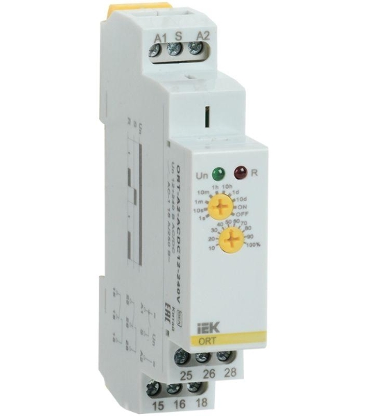 Реле задержки включения ORT 2 конт. 12-240В AC/DC IEK ORT-A2-ACDC12-240V