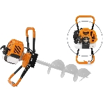 Мотобур Carver AG-43/000 бытовой 2-х такт. 1250Вт 1.7л.с. 43см3 6500об/мин, фото5