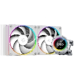 Система жидкостного охлаждения ID-Cooling SL240 белый 120мм алюминий+медь 2000rpm 30db 4-pin 300W, фото 1