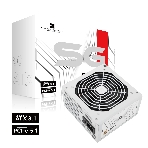 Блок питания Thermalright, 850W 80+ Gold (ATX, 3.1, PCIe 5.1, Non-modular, 1x24(20+4)pin, 1xCPU 8(4+4)pin, 2xPCIe*2 8(6+2)pin, 5xSATA3, 1x12+4pin (12VHPWR PCIe 5.1 12+4pin 600mm), 3xMOLEX4pin, Active, 120x120мм, 150x140x86mm, APFC, white), фото6