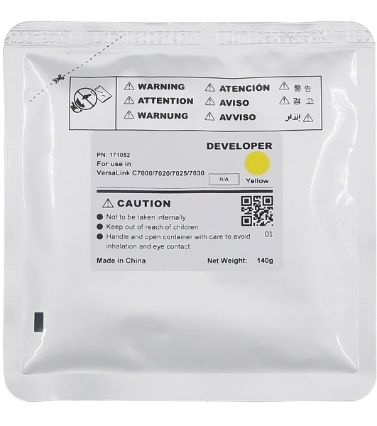Девелопер CET для Xerox VersaLink C7000/C7020/C7025/7C030 Yellow (140г, 400000 стр.)