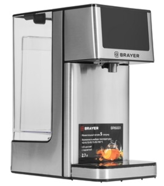 Термопот BRAYER BR6001 2.7 л, 2600 Вт, серебристый