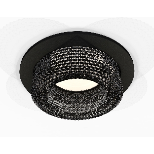 Комплект встраиваемого светильника Ambrella light XC7622021 SBK/BK черный песок/тонированный MR16 GU5.3 (C7622, N7192)