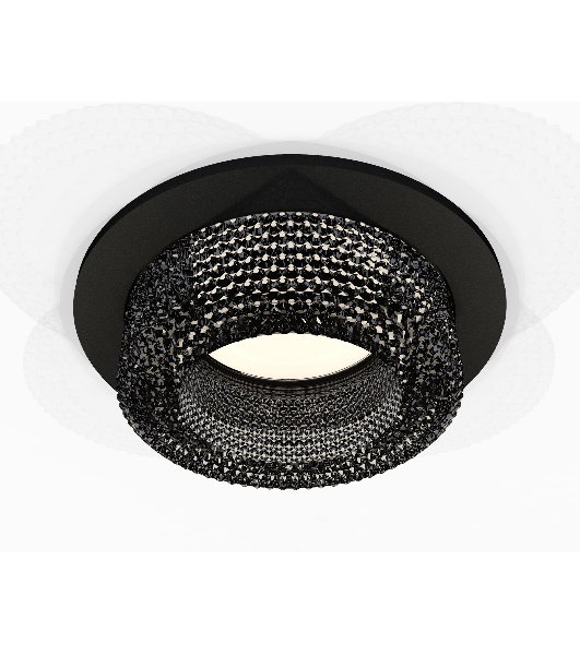 Комплект встраиваемого светильника Ambrella light XC7622021 SBK/BK черный песок/тонированный MR16 GU5.3 (C7622, N7192)