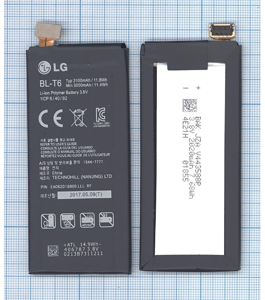 Аккумуляторная батарея BL-T6 для LG F220, Optimus GK 3000mAh/11.4Wh 3,8V
