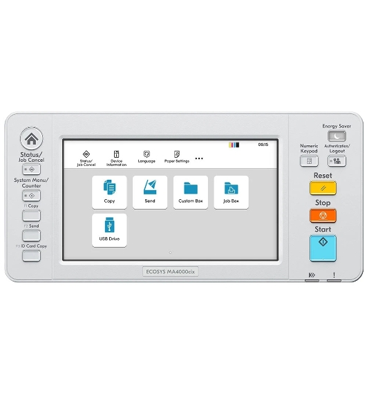 МФУ лазерное Kyocera Ecosys MA4000cix (1102Z43NL0), A4, цветной, печ. до 40 стр/мин., скан. 120 стр/мин. (ч/б) 100 стр/мин. (цвет), 1200 x 1200 dpi (печать) 600x600dpi (скан.), USB, RJ-45, Air Print, Mopria