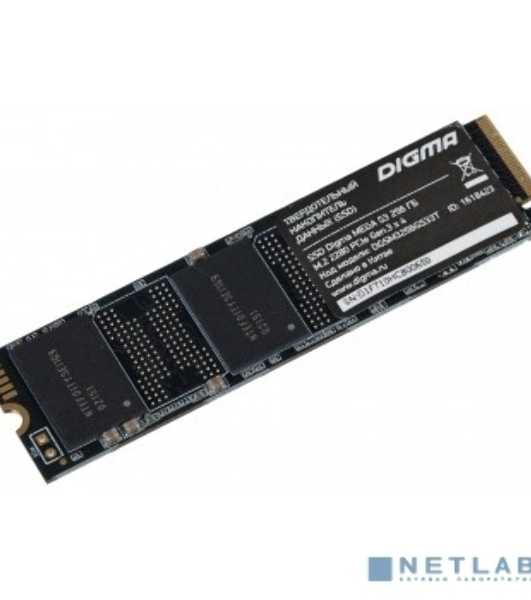 Накопитель SSD Digma Mega S3 DGSM3256GS33T, 256Gb, PCIe 3.0 x4, M.2 2280, NVMe, R/W 2040/1270