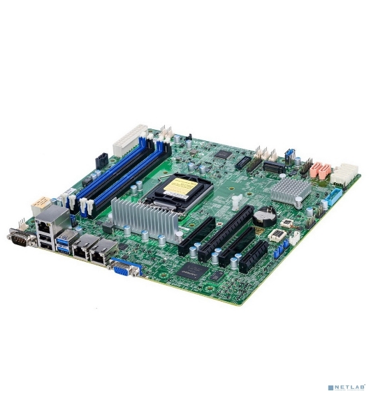 Материнская плата Supermicro MBD-X12STL-F-B, LGA1200, Intel C252, 4xDDR4, 6xSATA, 1xM.2 (PCIe 3.0 x4), 1xPCIe 4.0 x16, 2xPCIe 4.0 x8, 1xPCIe 4.0 x4, 2xLAN, mATX