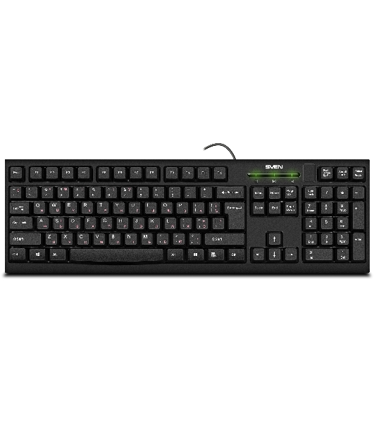 Клавиатура SVEN KB-S300 проводная, USB Type-A, чёрный