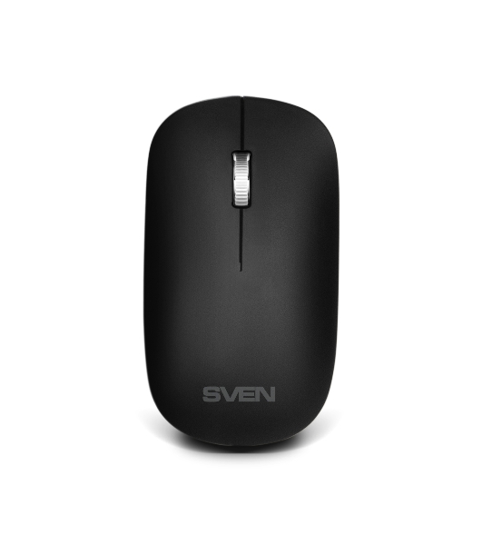 Комплект беспроводной SVEN ножничная клавиатура + мышь KB-C2550W черный (109 кл.,12Fn, 1000DPI, 2+1 кл.)