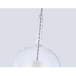 Подвесной светильник Ambrella light LH11121 BK/WH/CL черный/белый/прозрачный E27 max 60W D175*310, фото5
