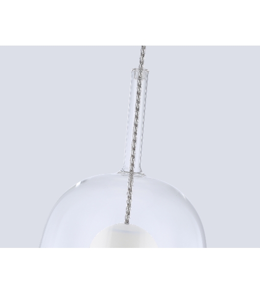 Подвесной светильник Ambrella light LH11121 BK/WH/CL черный/белый/прозрачный E27 max 60W D175*310