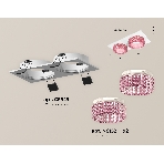 Комплект встраиваемого светильника Ambrella light XC6525042 SWH/PI белый песок/розовый MR16 GU5.3 (C6525, N6152), фото 1