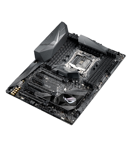Материнская плата ASUS ROG STRIX X299-E GAMING II, LGA 2066, Intel X299, 8xDDR4, 8xSATA, 3xM.2, 1xPCIe 3.0 x8, 2xPCIe 3.0 x16, 1xPCIe x4, 1xPCIe x1, 2x 2.5Gb LAN, 1xUSB 3.2 Gen 2, 3xUSB 3.2 Gen 2, 2xUSB 2.0, 5x3.5 мм, 7.1, ATX