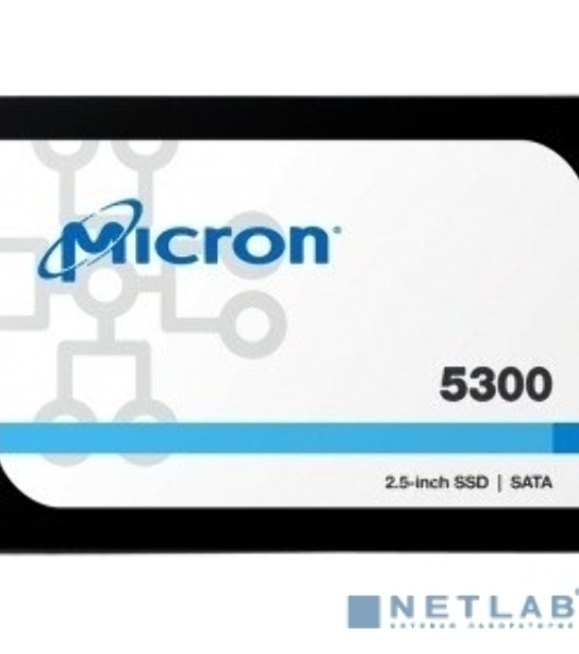 Накопитель SSD Crucial Micron 5300 PRO, 7680Gb, SATA III, R/W 540/520
