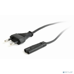 Кабель питания Cablexpert для ноутбуков, аудио/видео техники 1,8м, VDE, 2-pin, черный, пакет' (PC-184-VDE-1.8М)