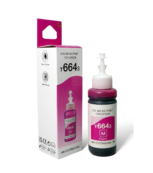 Чернила NVPrint T6643 (NV-C13T66434A) для аппаратов Epson (70 мл) Magenta совместимые