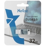 Флешка USB Netac UA31 (NT03UA31N-032G-20BL), 32Gb, USB 2.0, R/W 110/45, синий/белый, фото9