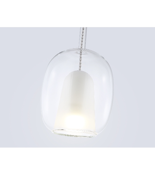 Подвесной светильник Ambrella light LH11121 BK/WH/CL черный/белый/прозрачный E27 max 60W D175*310